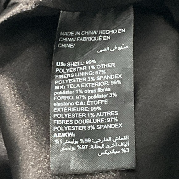 White House Black Market Dress Women 2 Asymmetric Sleeveless Pinstriped Career - Picture 9 of 14